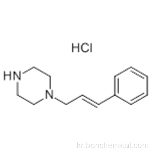 피페 라진, 1- (3- 페닐 -2- 프로 페닐)-, 디 히드로 클로라이드, (57364676, 57186386, E) CAS 163596-56-3